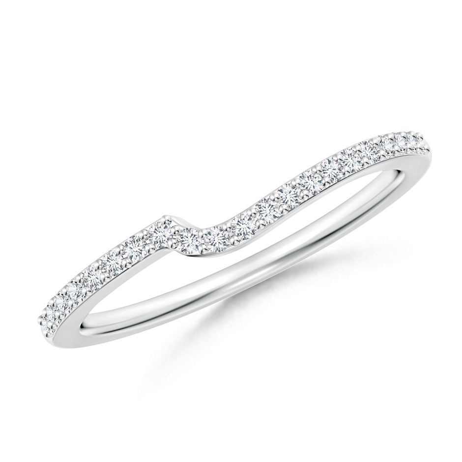 1.2mm GHVS Curved Classic Diamond Half Eternity Wedding Ring in P950 Platinum 