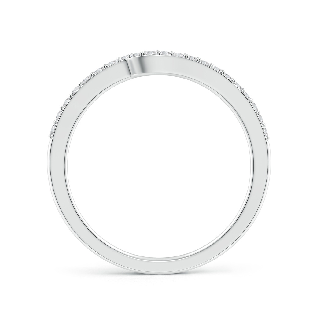 1.2mm HSI2 Curved Classic Diamond Half Eternity Wedding Ring in White Gold - side 199