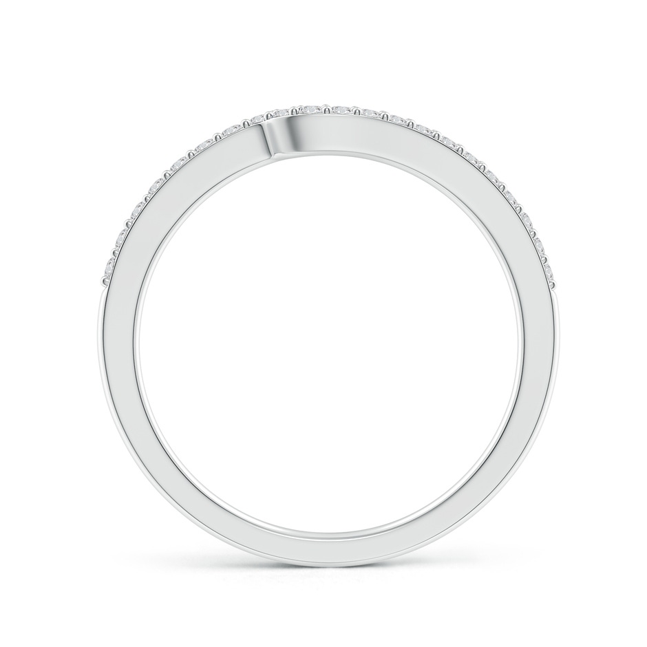 1.2mm HSI2 Curved Classic Diamond Half Eternity Wedding Ring in White Gold side 199