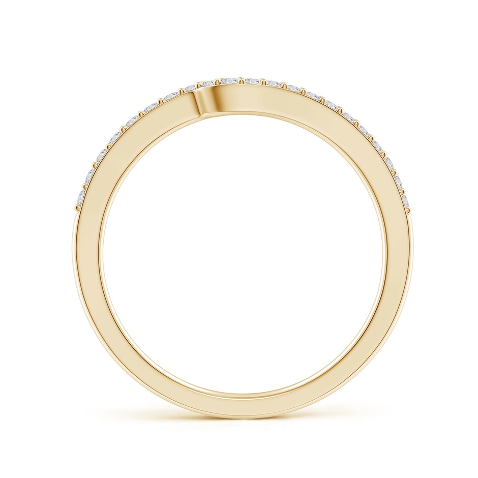 1.2mm HSI2 Curved Classic Diamond Half Eternity Wedding Ring in Yellow Gold side 199
