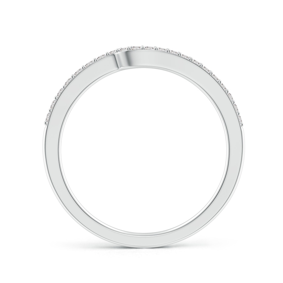 1.2mm II1 Curved Classic Diamond Half Eternity Wedding Ring in White Gold side 199