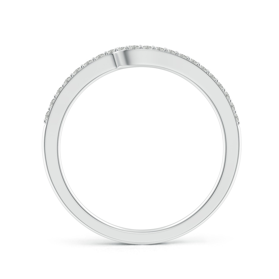 1.2mm JI2 Curved Classic Diamond Half Eternity Wedding Ring in White Gold side 199