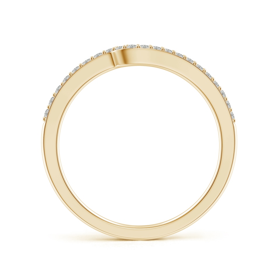 1.2mm JI2 Curved Classic Diamond Half Eternity Wedding Ring in Yellow Gold side 199