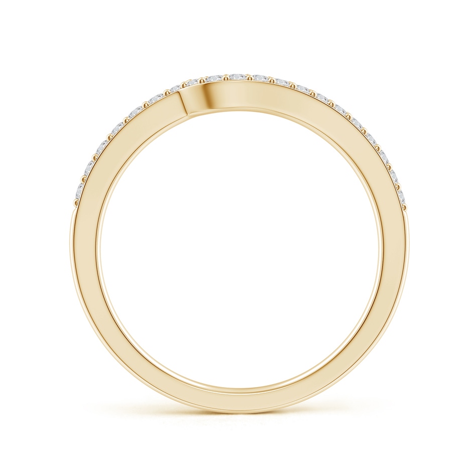 1.3mm HSI2 Curved Classic Diamond Half Eternity Wedding Ring in 18K Yellow Gold side 199