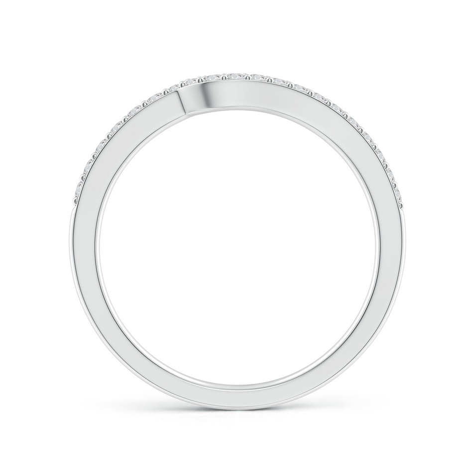1.3mm HSI2 Curved Classic Diamond Half Eternity Wedding Ring in White Gold side 199