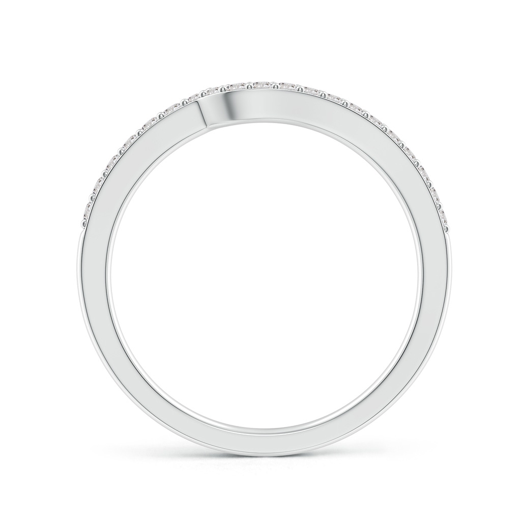 1.3mm II1 Curved Classic Diamond Half Eternity Wedding Ring in White Gold - side 199