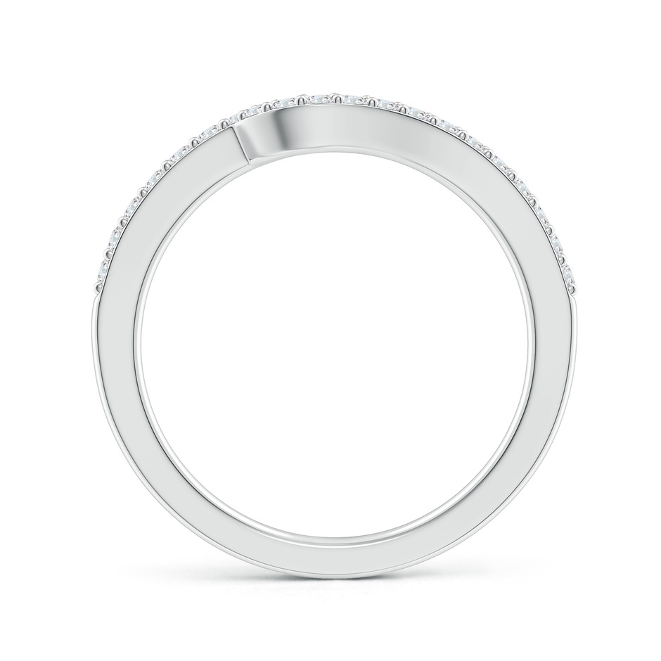 1.4mm GHVS Curved Classic Diamond Half Eternity Wedding Ring in P950 Platinum side 199