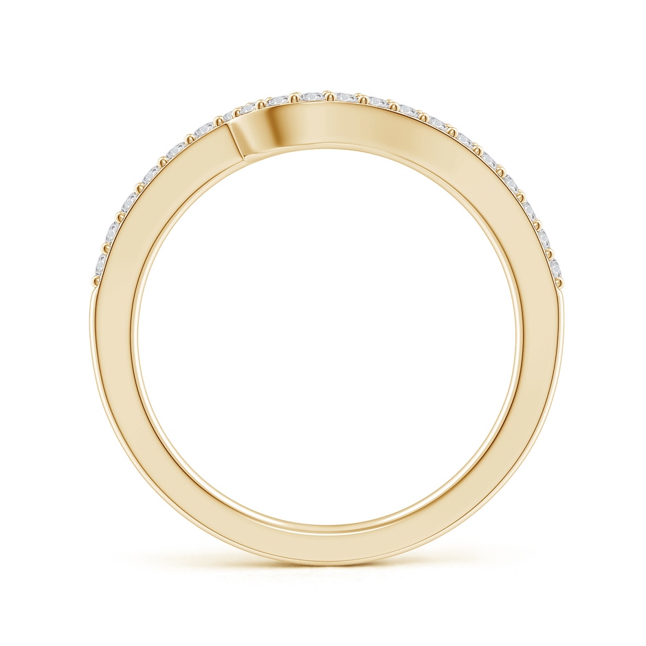 1.4mm HSI2 Curved Classic Diamond Half Eternity Wedding Ring in Yellow Gold side 199
