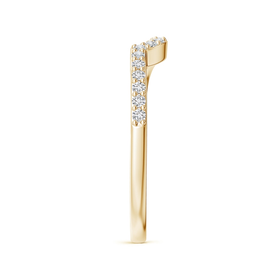 1.4mm HSI2 Curved Classic Diamond Half Eternity Wedding Ring in Yellow Gold side 299