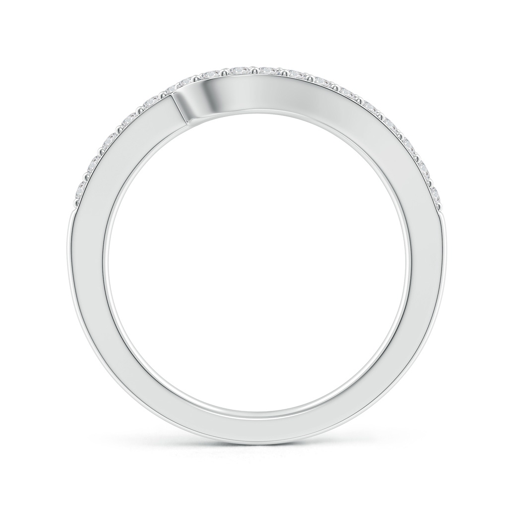 1.5mm HSI2 Curved Classic Diamond Half Eternity Wedding Ring in White Gold - side 199