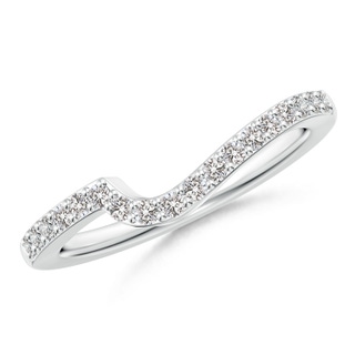1.5mm II1 Curved Classic Diamond Half Eternity Wedding Ring in P950 Platinum