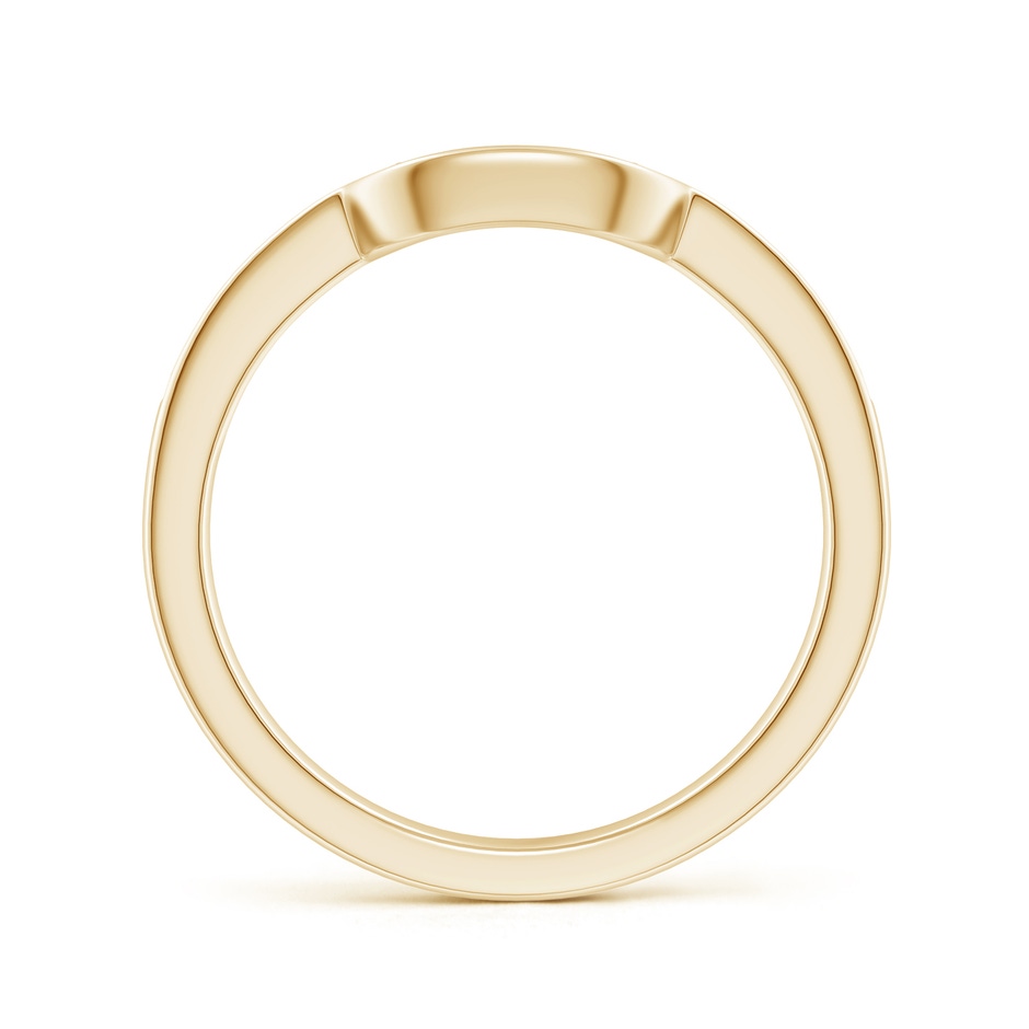 1.3mm GHVS Half Eternity Diamond Curved Comfort Fit Wedding Ring in Yellow Gold side 199
