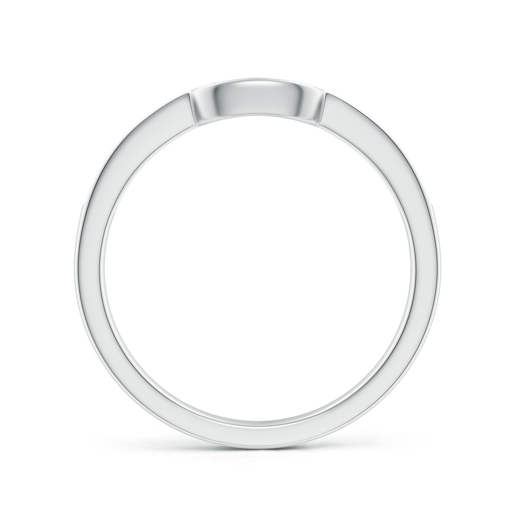 1mm GHVS Half Eternity Diamond Curved Comfort Fit Wedding Ring in P950 Platinum - side 199