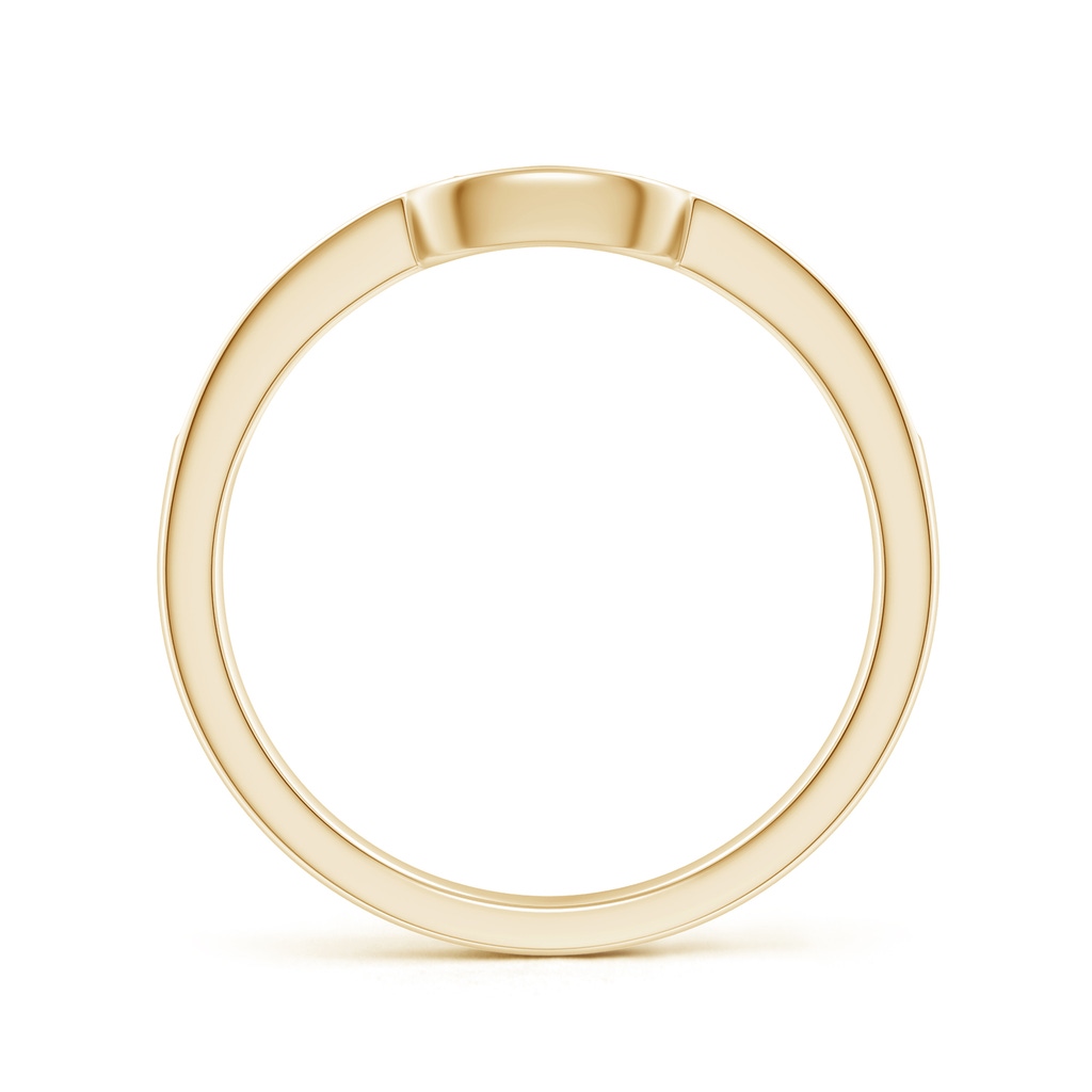 1mm GHVS Half Eternity Diamond Curved Comfort Fit Wedding Ring in Yellow Gold - side 199