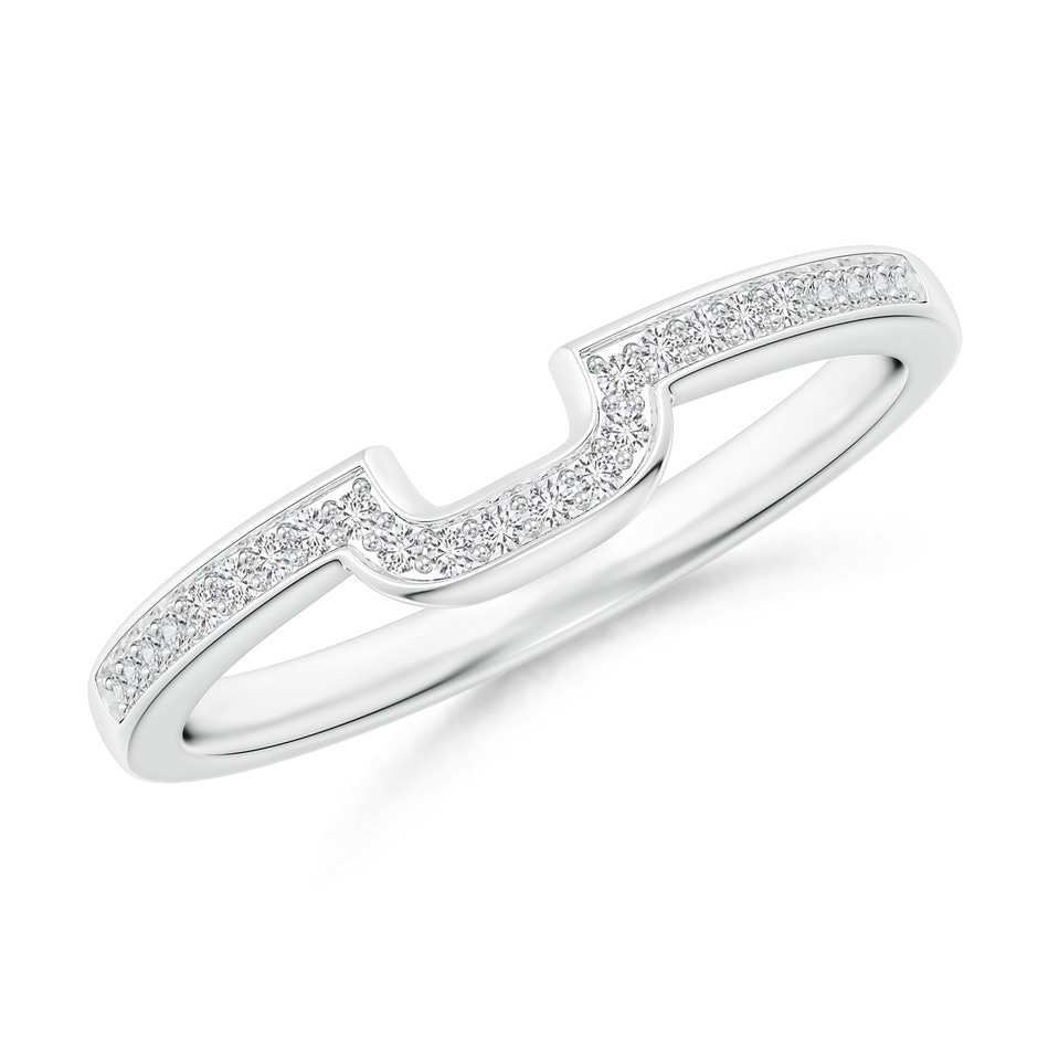 1mm HSI2 Half Eternity Diamond Curved Comfort Fit Wedding Ring in P950 Platinum 