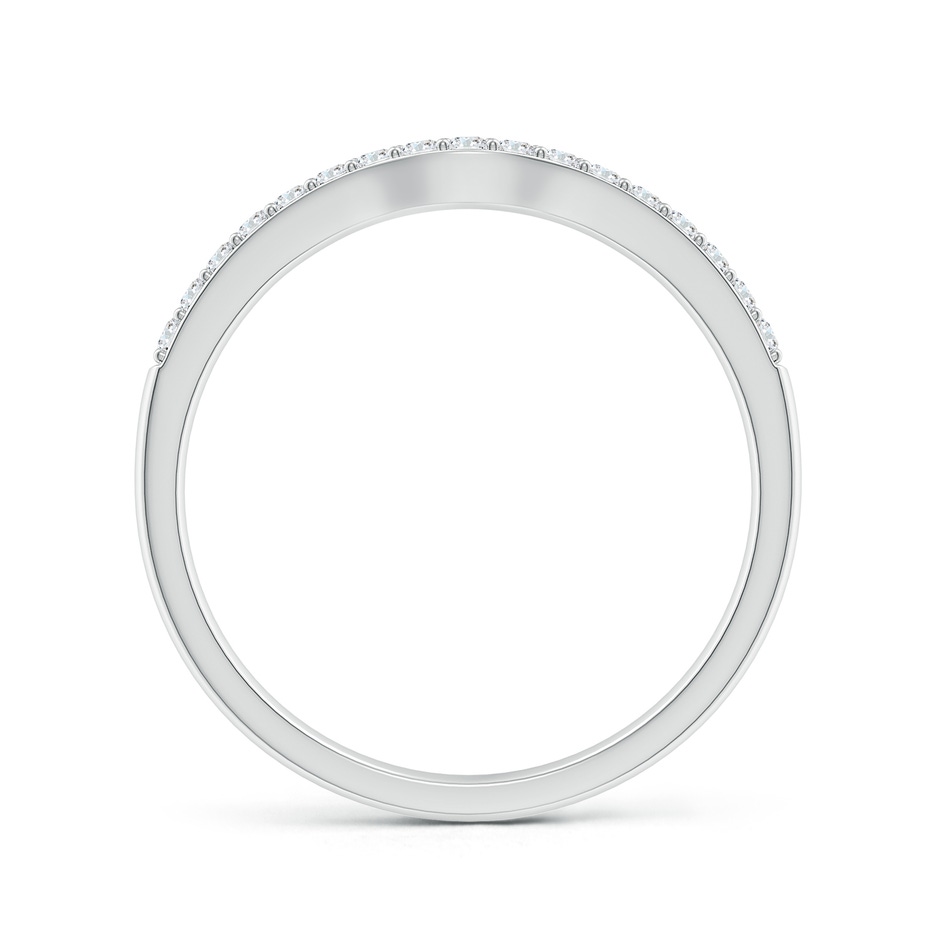 1.3mm GHVS Classic Diamond Half Eternity Contoured Wedding Ring in P950 Platinum side 199