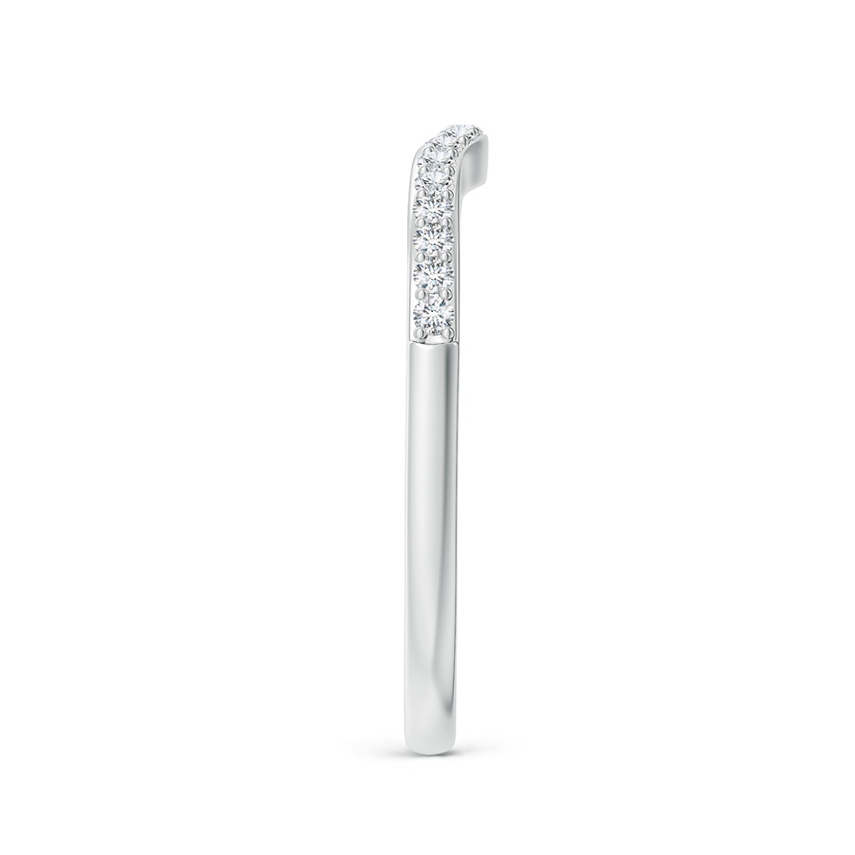 1.3mm GHVS Classic Diamond Half Eternity Contoured Wedding Ring in P950 Platinum side 299