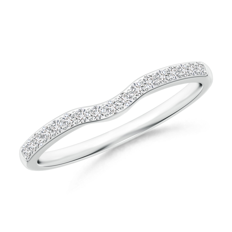 1.3mm HSI2 Classic Diamond Half Eternity Contoured Wedding Ring in P950 Platinum 