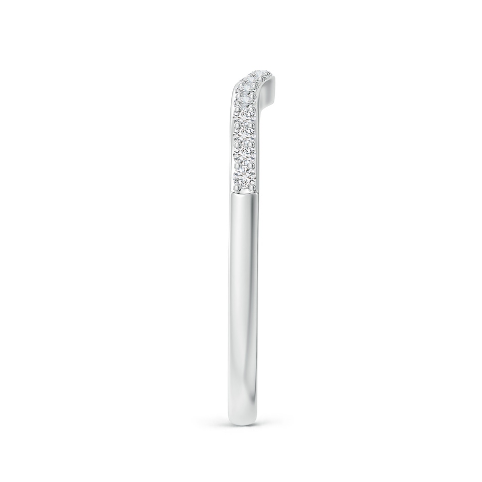 1.3mm HSI2 Classic Diamond Half Eternity Contoured Wedding Ring in White Gold side 299