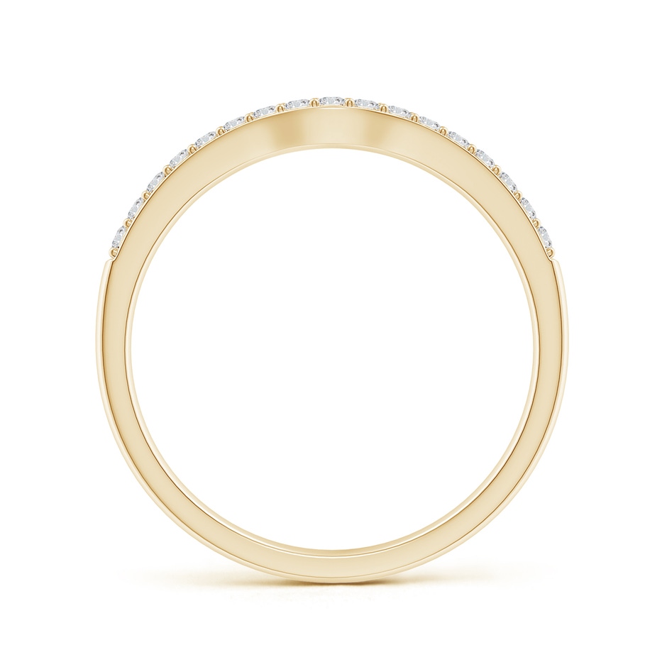 1.3mm HSI2 Classic Diamond Half Eternity Contoured Wedding Ring in Yellow Gold side 199