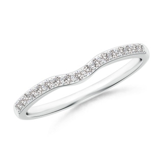 1.3mm II1 Classic Diamond Half Eternity Contoured Wedding Ring in P950 Platinum