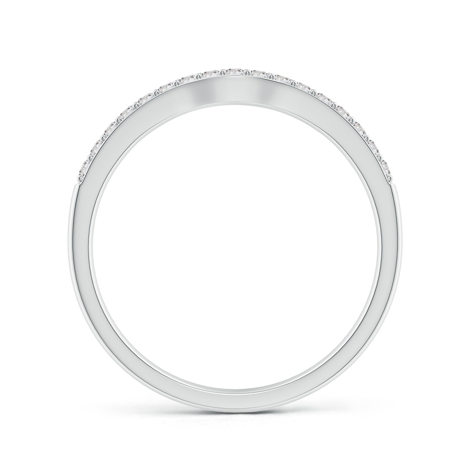 1.3mm II1 Classic Diamond Half Eternity Contoured Wedding Ring in White Gold side 199