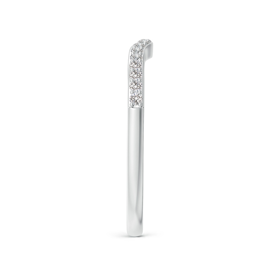 1.3mm II1 Classic Diamond Half Eternity Contoured Wedding Ring in White Gold side 299
