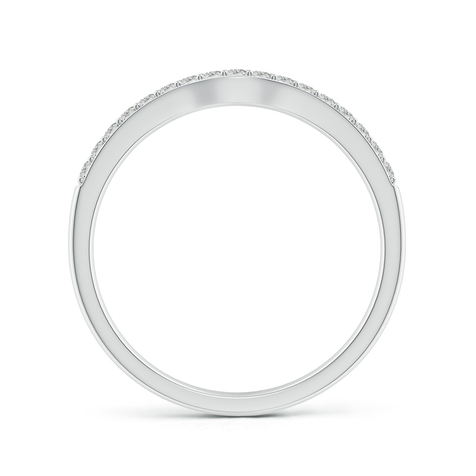 1.3mm JI2 Classic Diamond Half Eternity Contoured Wedding Ring in White Gold side 199