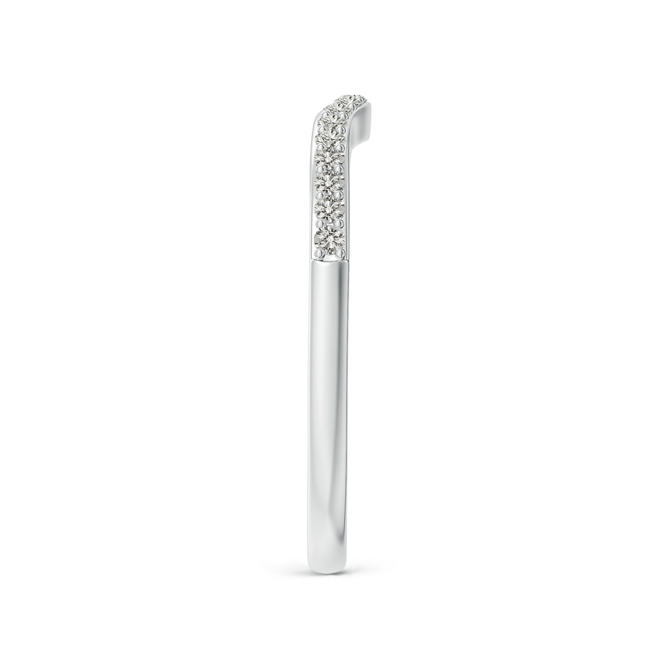 1.3mm JI2 Classic Diamond Half Eternity Contoured Wedding Ring in White Gold side 299