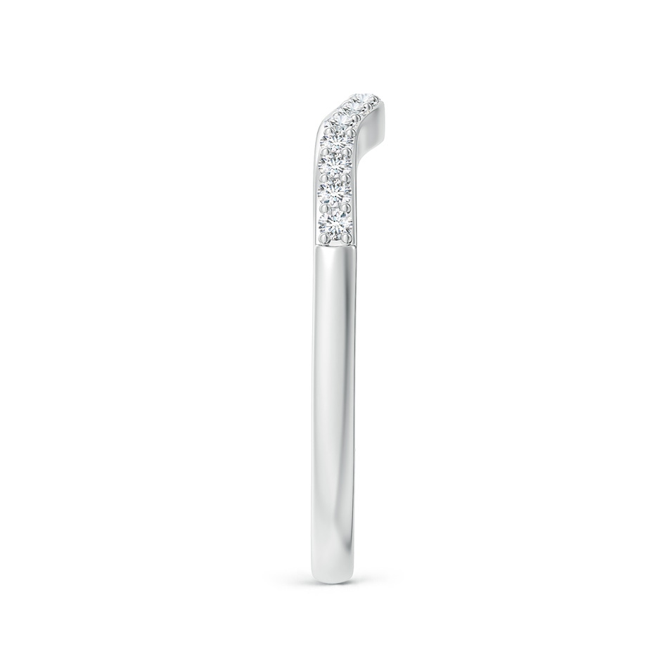 1.4mm GHVS Classic Diamond Half Eternity Contoured Wedding Ring in P950 Platinum side 299