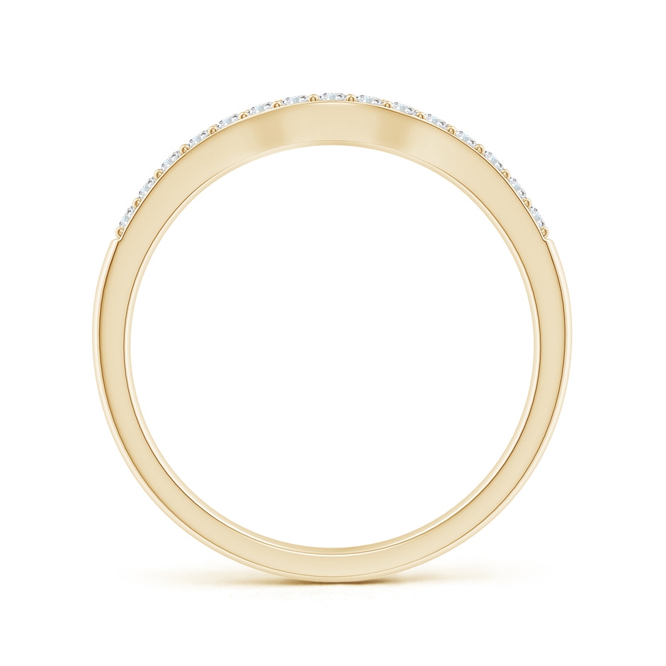 1.4mm GHVS Classic Diamond Half Eternity Contoured Wedding Ring in Yellow Gold side 199