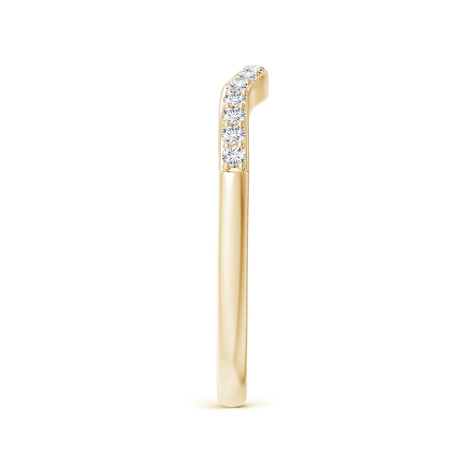 1.4mm GHVS Classic Diamond Half Eternity Contoured Wedding Ring in Yellow Gold side 299