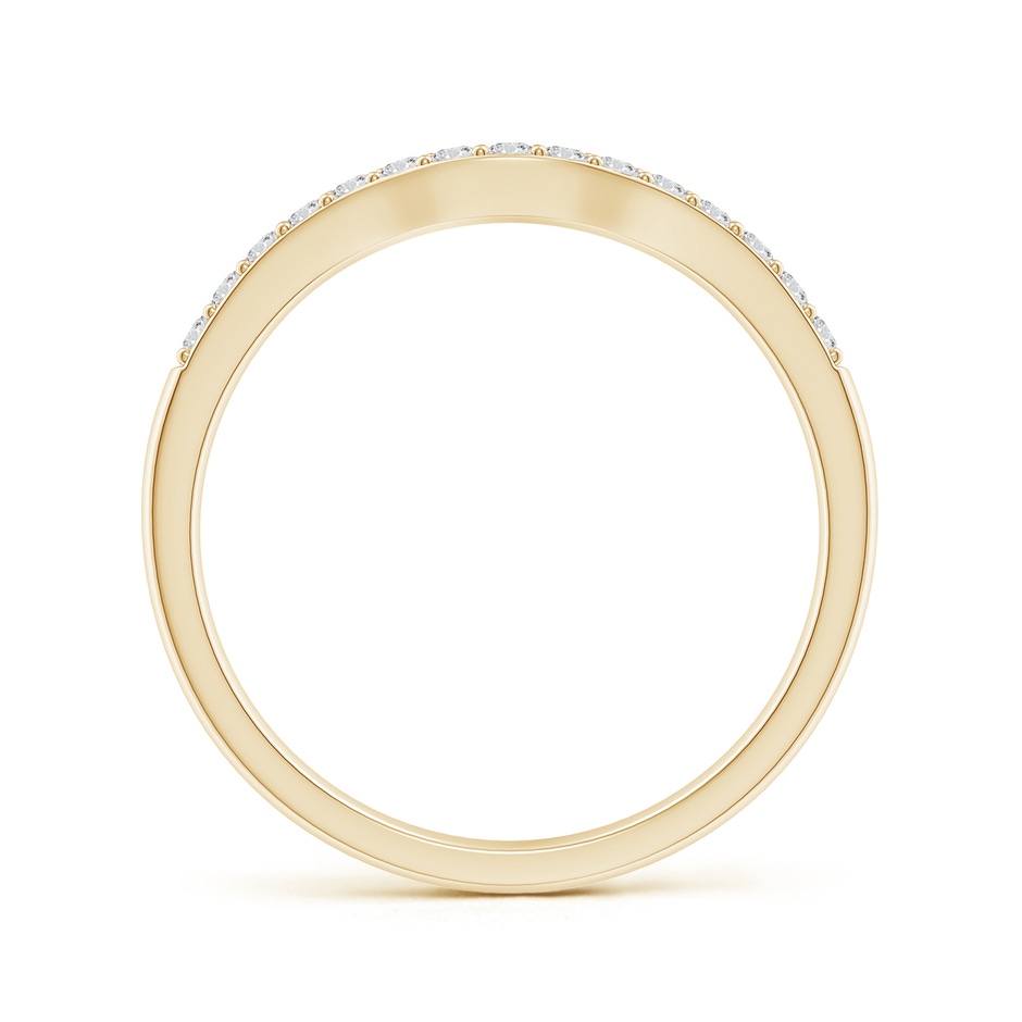 1.4mm HSI2 Classic Diamond Half Eternity Contoured Wedding Ring in Yellow Gold side 199