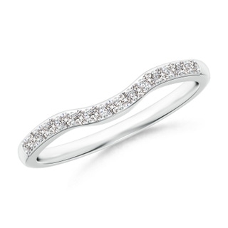 1.4mm II1 Classic Diamond Half Eternity Contoured Wedding Ring in P950 Platinum