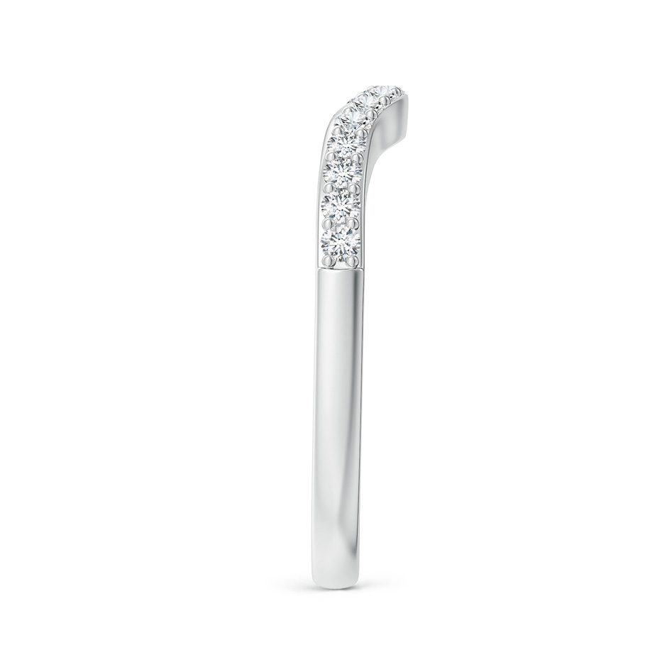 1.55mm GHVS Classic Diamond Half Eternity Contoured Wedding Ring in P950 Platinum side 299