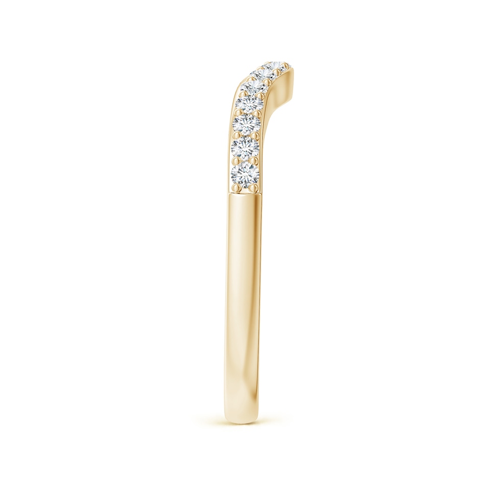 1.55mm GHVS Classic Diamond Half Eternity Contoured Wedding Ring in Yellow Gold side 299