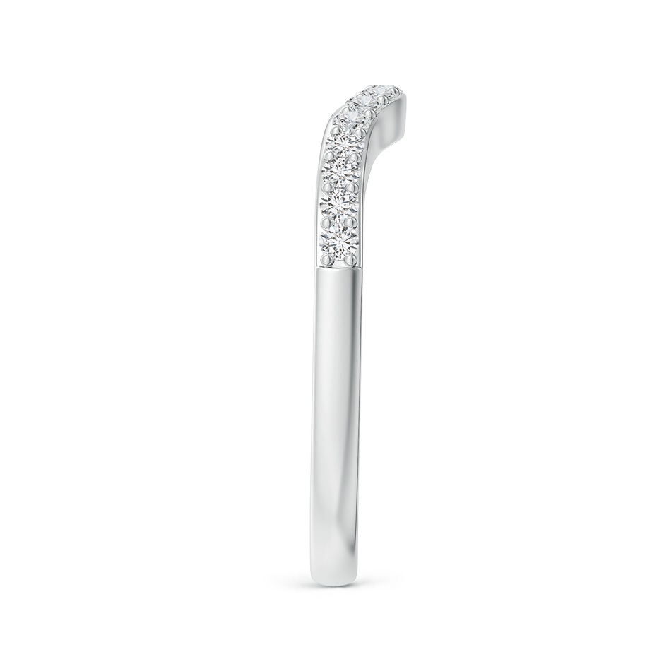 1.55mm HSI2 Classic Diamond Half Eternity Contoured Wedding Ring in White Gold side 299