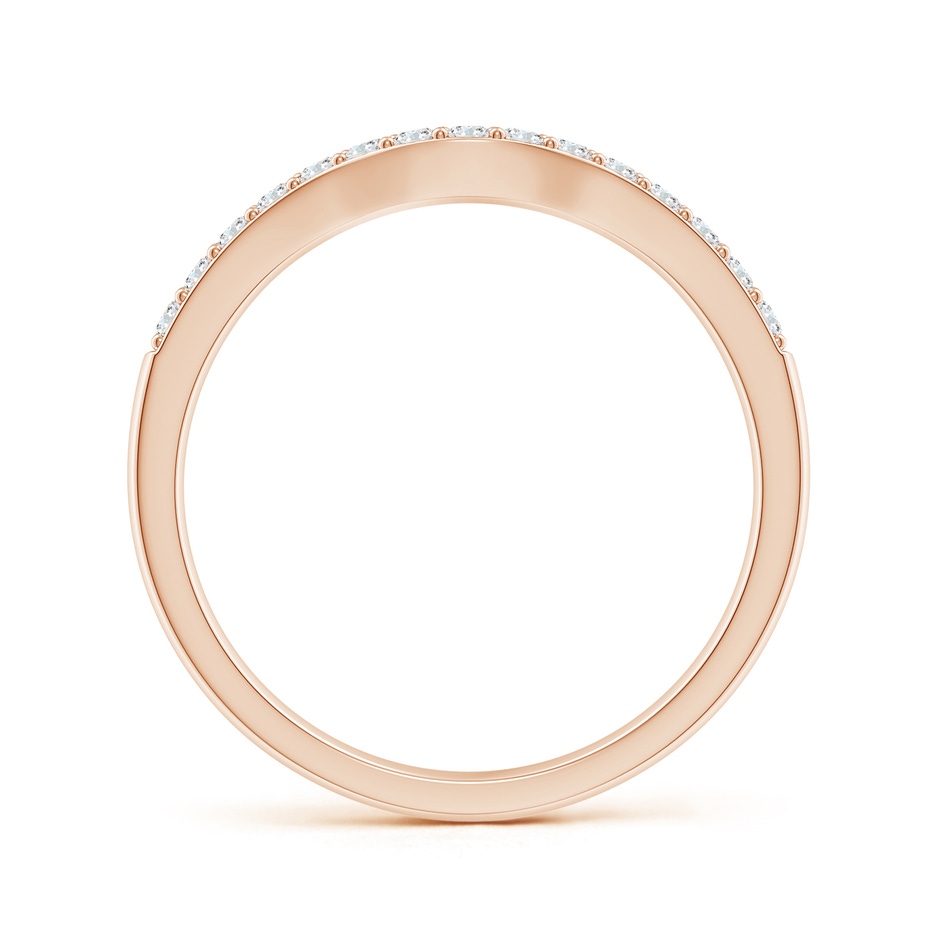 1.5mm GHVS Classic Diamond Half Eternity Contoured Wedding Ring in 18K Rose Gold side 199