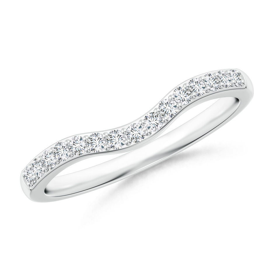 1.5mm GHVS Classic Diamond Half Eternity Contoured Wedding Ring in P950 Platinum 