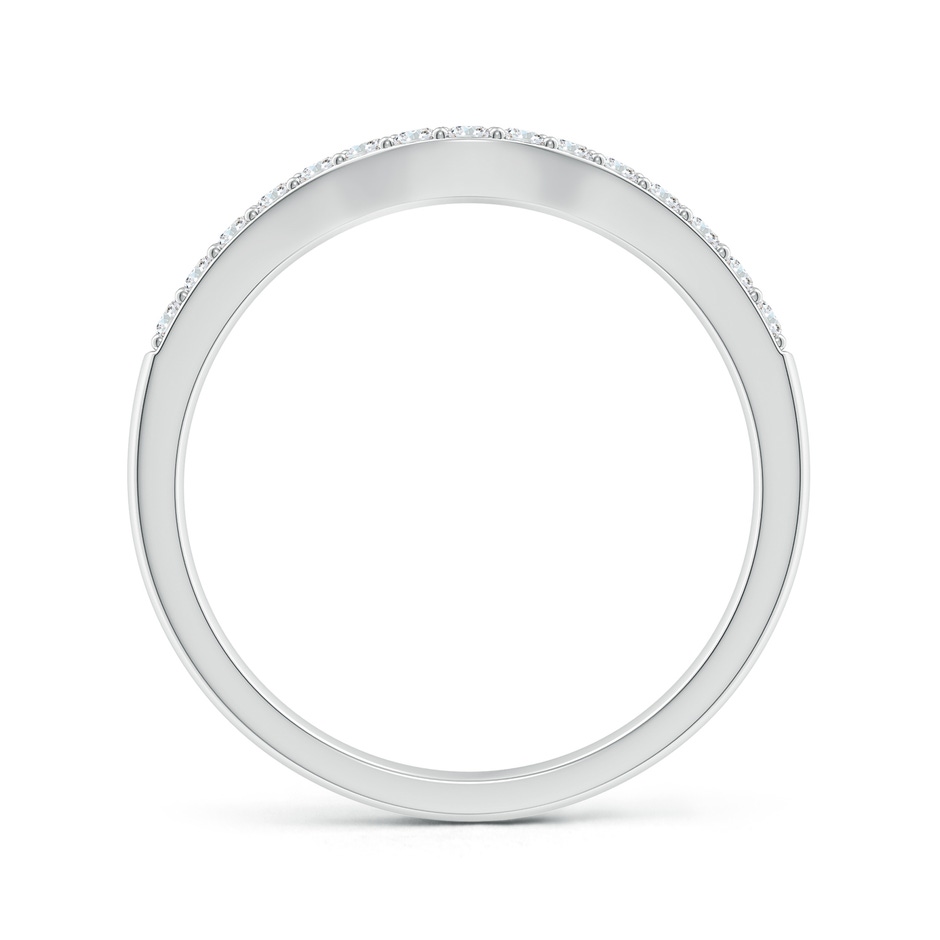 1.5mm GHVS Classic Diamond Half Eternity Contoured Wedding Ring in White Gold side 199