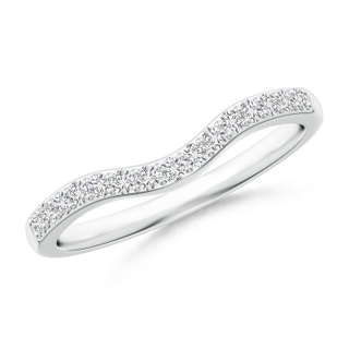 1.5mm HSI2 Classic Diamond Half Eternity Contoured Wedding Ring in 9K White Gold