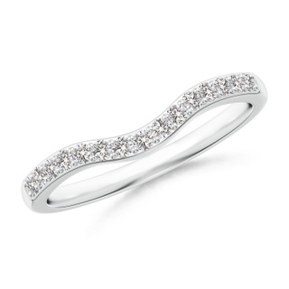 1.5mm II1 Classic Diamond Half Eternity Contoured Wedding Ring in P950 Platinum