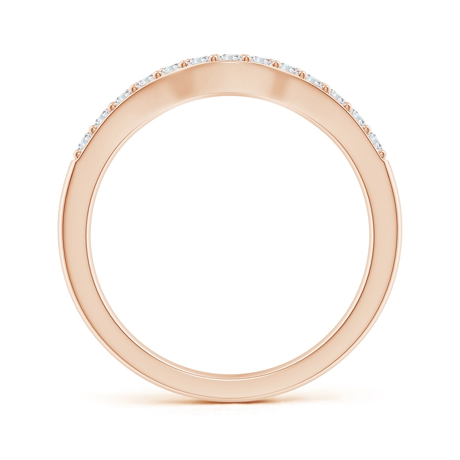 1.7mm GHVS Classic Diamond Half Eternity Contoured Wedding Ring in 18K Rose Gold side 199