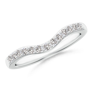 1.7mm II1 Classic Diamond Half Eternity Contoured Wedding Ring in P950 Platinum