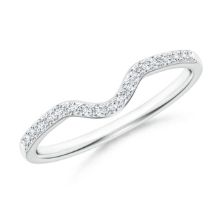 1.2mm GHVS Classic Diamond Curved Comfort Fit Women's Ring in P950 Platinum