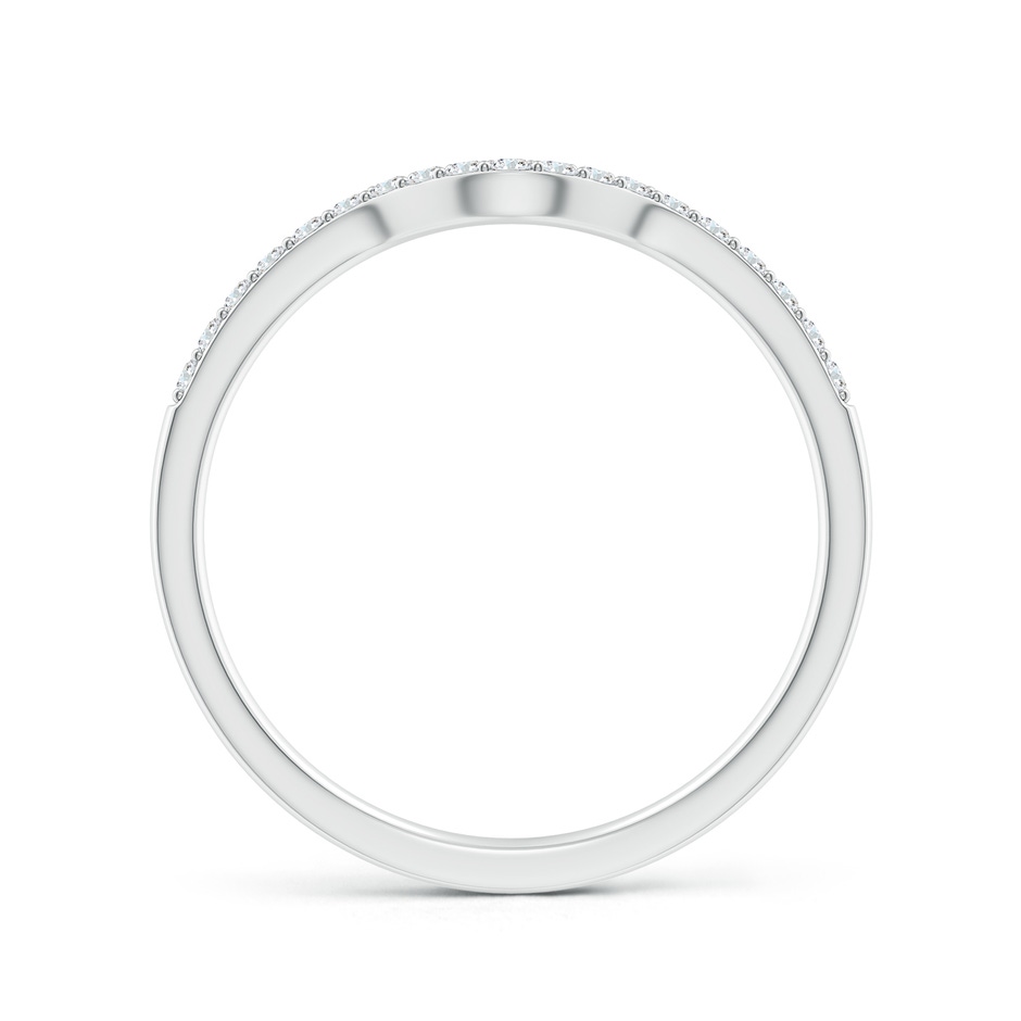 1.2mm GHVS Classic Diamond Curved Comfort Fit Women's Ring in White Gold side 199