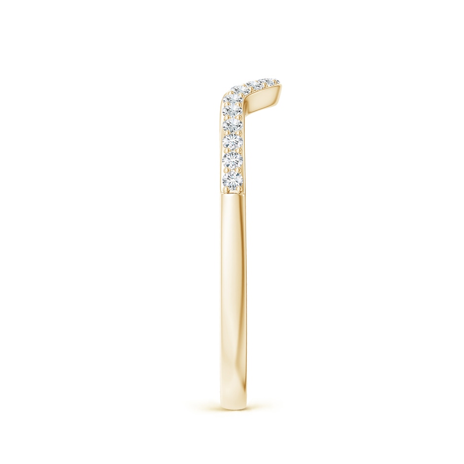 1.2mm GHVS Classic Diamond Curved Comfort Fit Women's Ring in Yellow Gold side 299