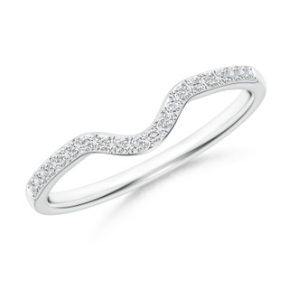 1.2mm HSI2 Classic Diamond Curved Comfort Fit Women's Ring in P950 Platinum