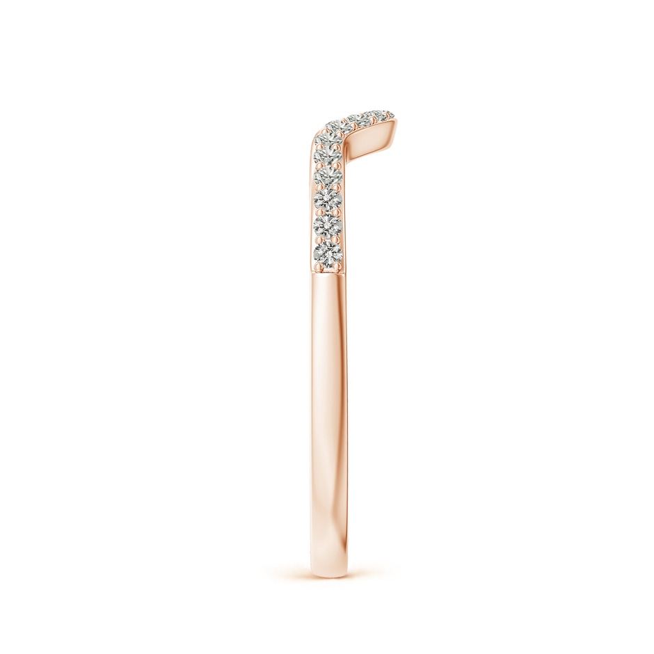 1.2mm JI2 Classic Diamond Curved Comfort Fit Women's Ring in Rose Gold side 299