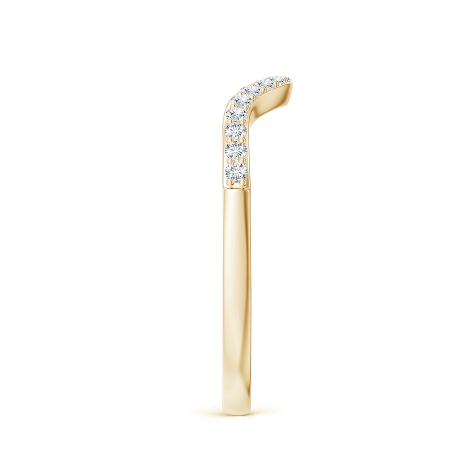 1.3mm GHVS Classic Diamond Curved Comfort Fit Women's Ring in 18K Yellow Gold side 299